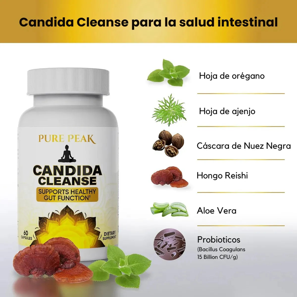 CANDIDA CLEANSE - PURE PEAK (KILL CÁNDIDA)